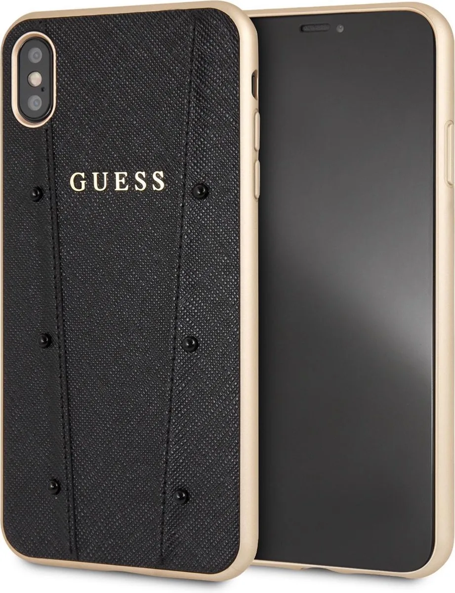 Kaia Back Case - Geschikt voor Apple iPhone XS Max (6.5") van Guess in Zwart – productfoto