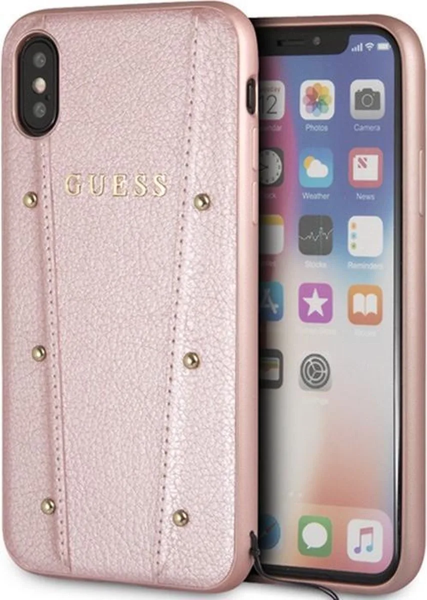 Kaia Hard Case voor Apple iPhone XS Max (6.5") - Roségoud van Guess in Zwart – productfoto