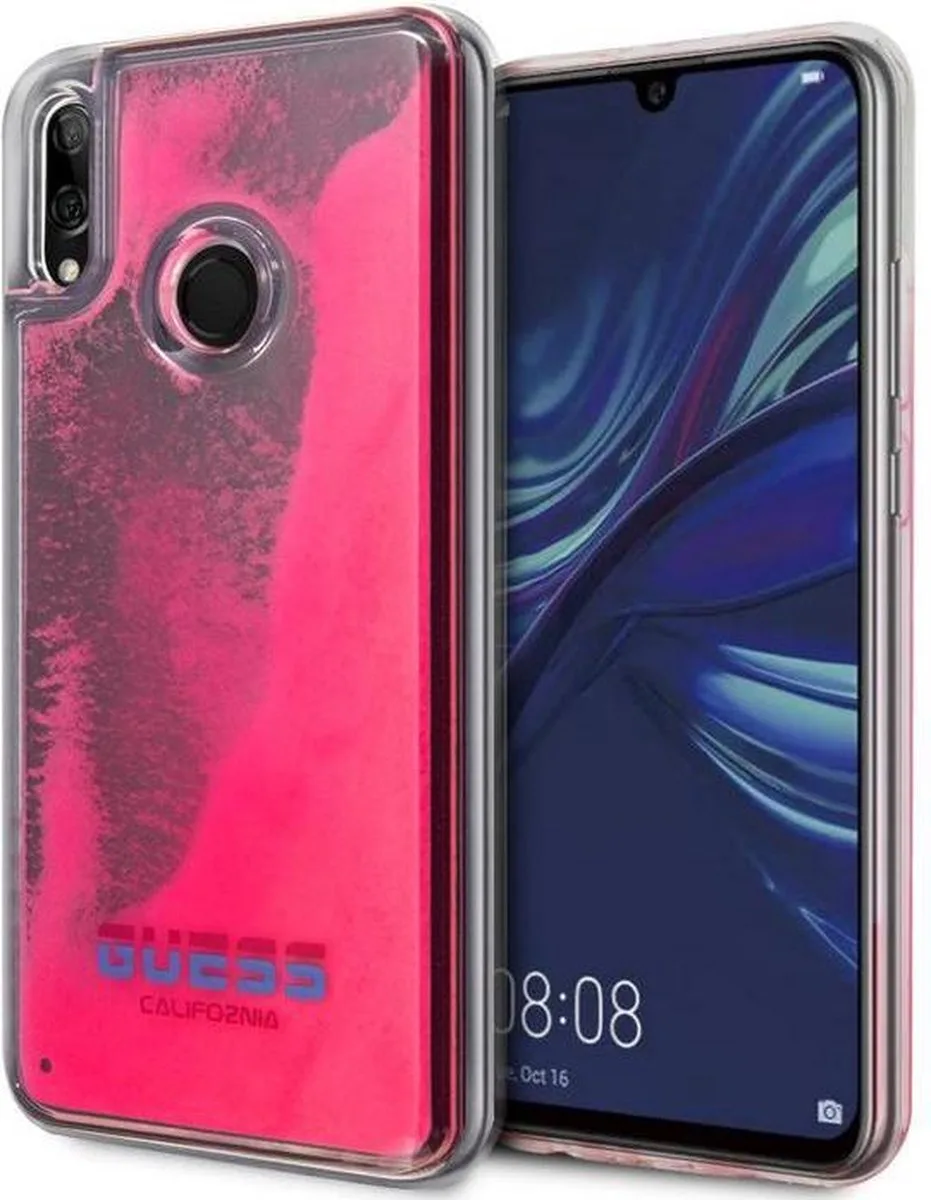 Liquid Glow in the Dark Hard Case - Huawei P Smart 2019 från Guess i Rosa – produktbild