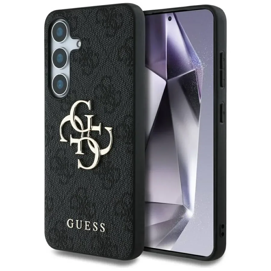 Metal Logo Samsung Galaxy S25 hoesje - Grijs van Guess – productfoto