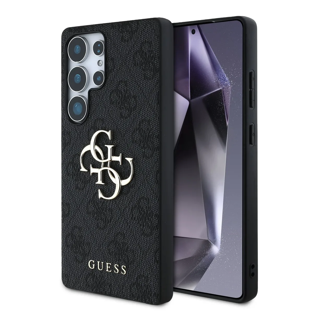 Metal Logo Samsung Galaxy S25 Ultra hoesje - Grijs van Guess – productfoto