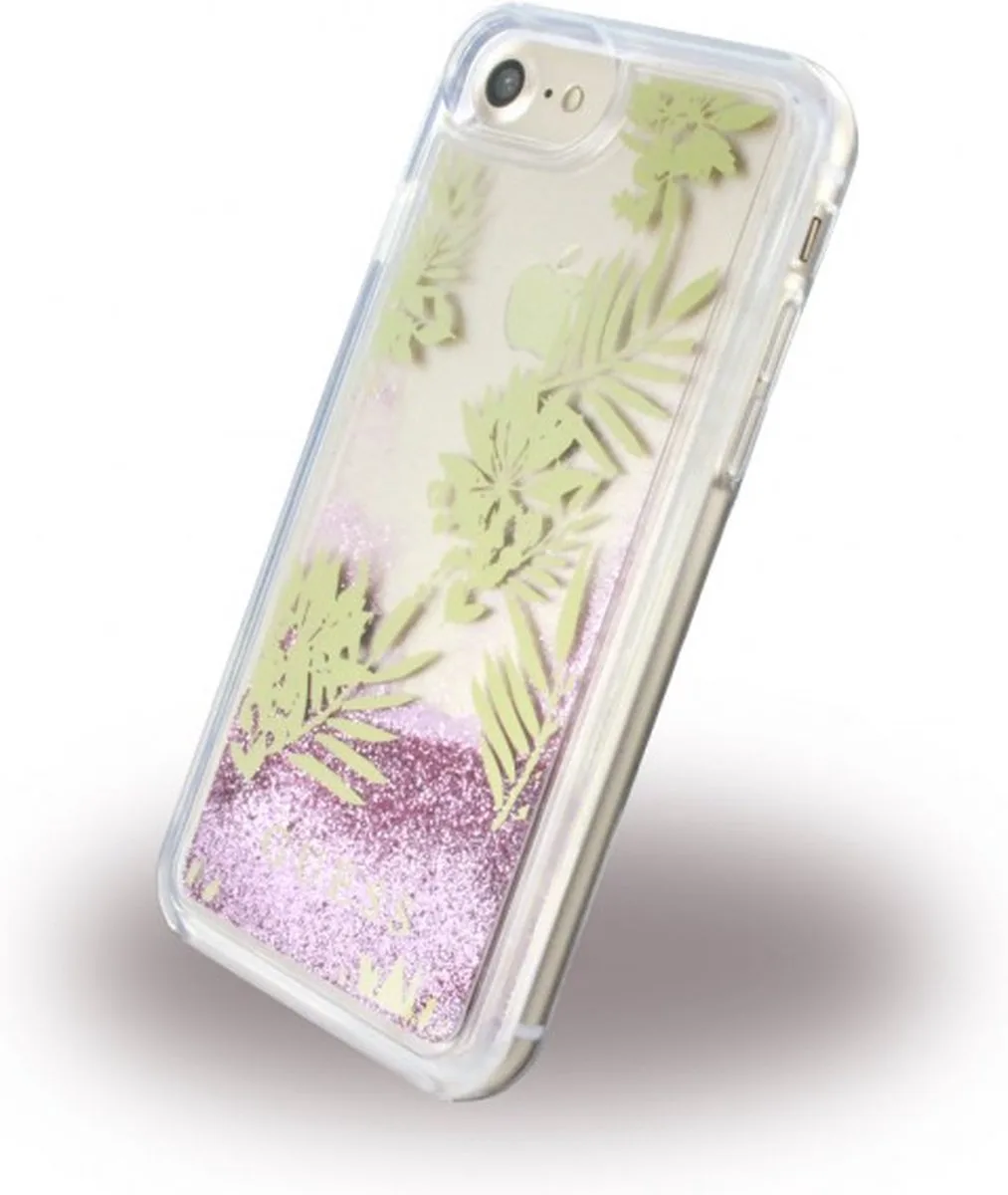Palm Spring Glitter Case - voor iPhone 7/8 de Guess en Rose – photo produit