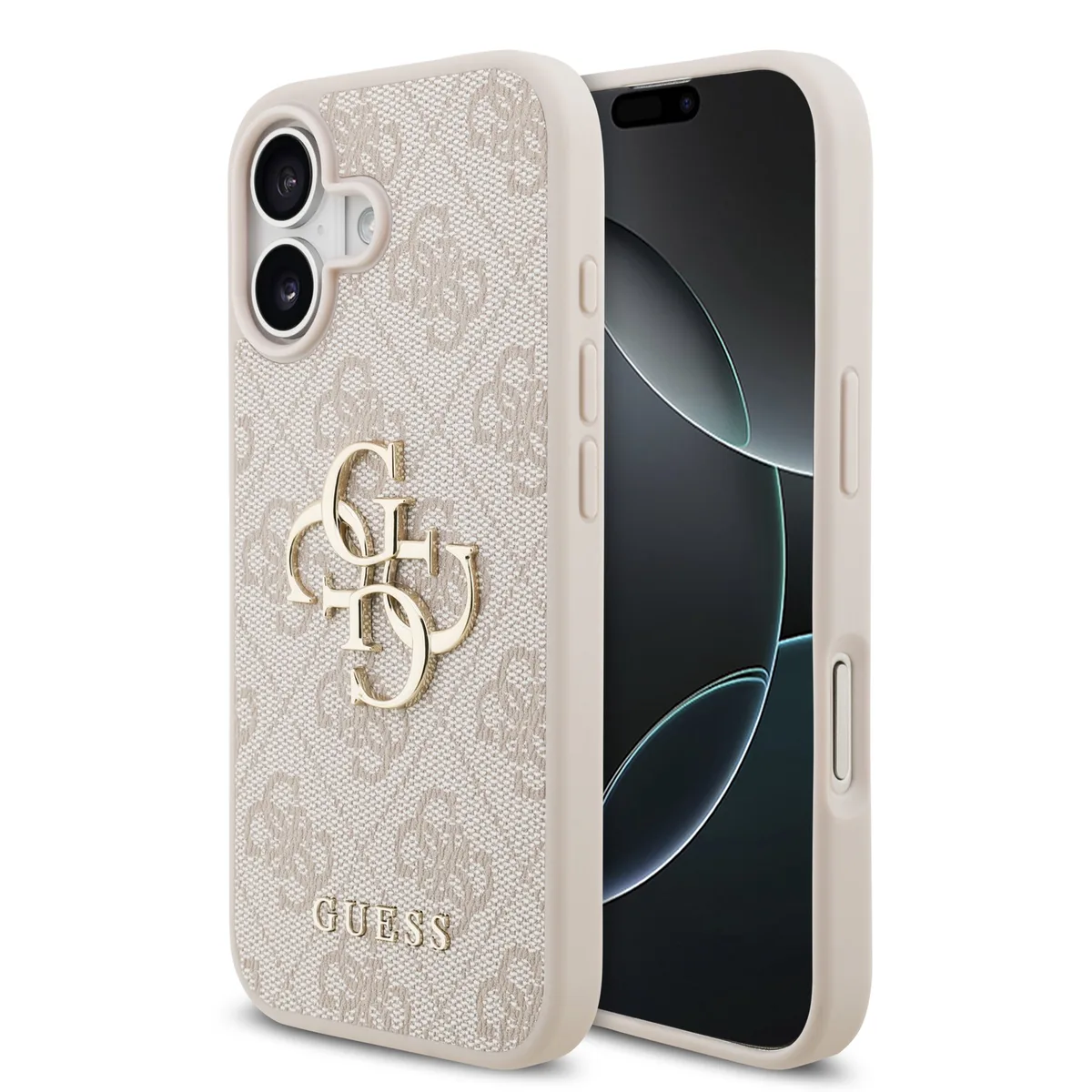 PU 4G Metal Logo Hoesje iPhone 17 - Roze van Guess – productfoto