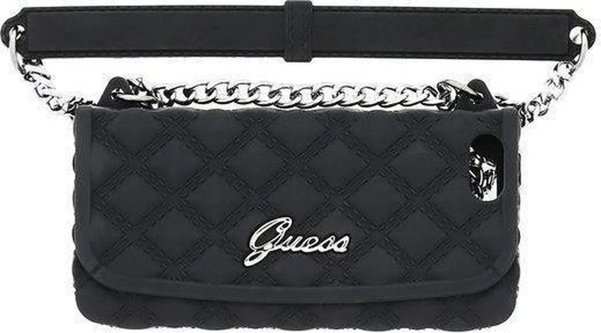 Quilted iPhone 5 & 5S Clutch Case Black fra Guess i Sort – produktbillede