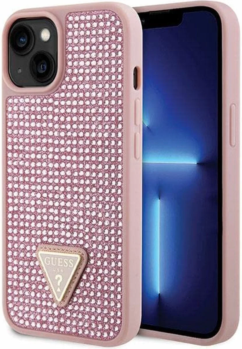 Rhinestones Back Case - Apple iPhone 14 Plus (6.7") van Guess in Roze – productfoto