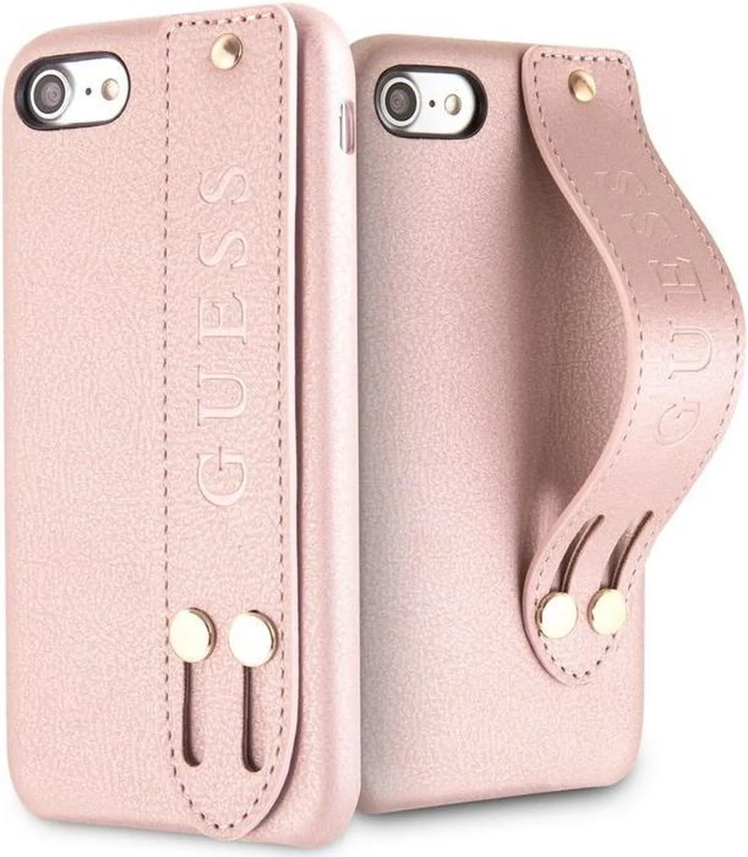 Saffiano Strap Hard Case - Apple iPhone 7 (4.7") van Guess in Roségoud – productfoto
