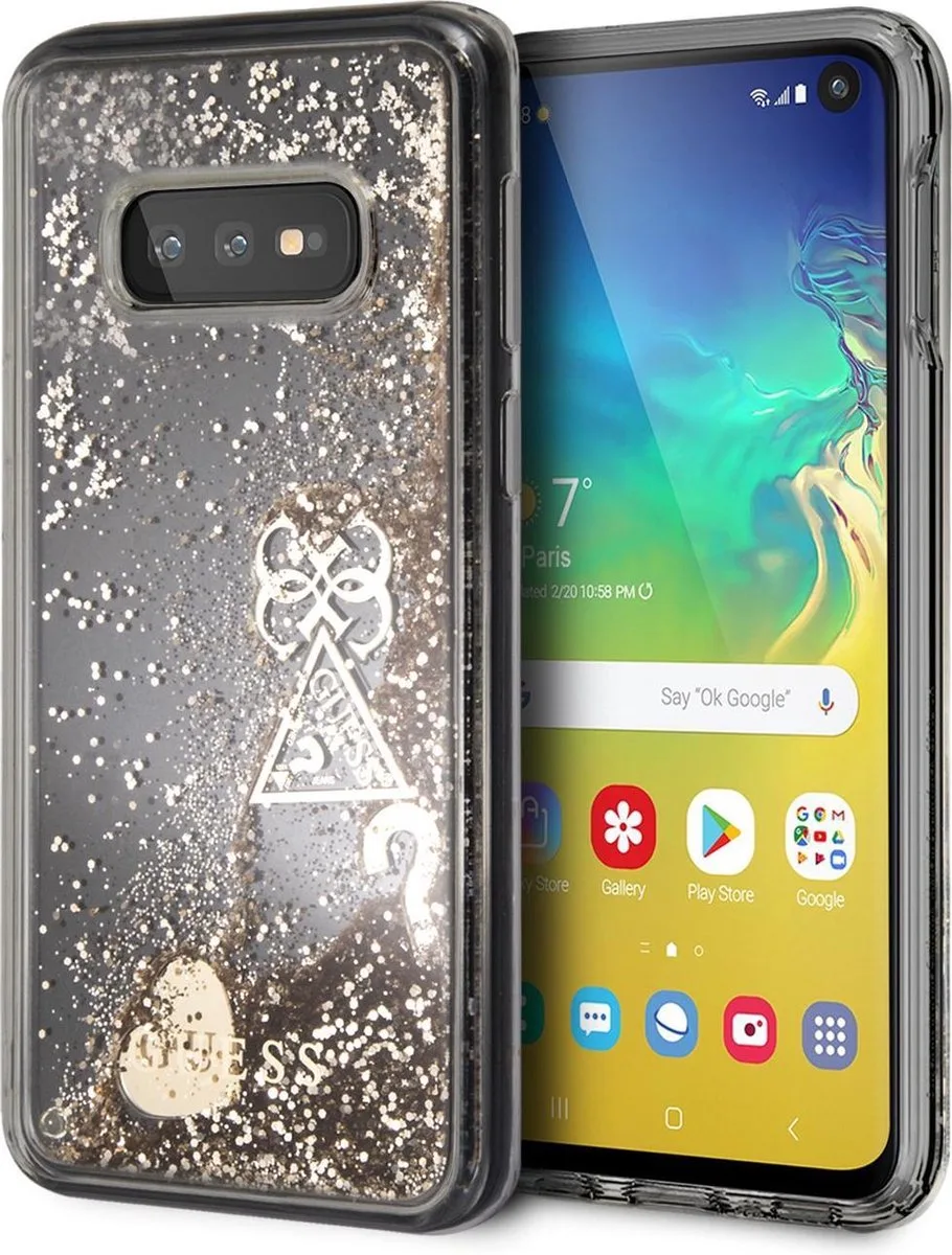 Samsung Galaxy S10e Backcase hoesje fra Guess i Guld, Gul – produktbillede
