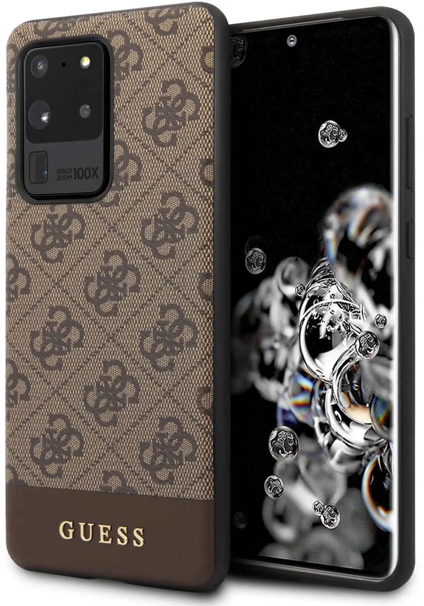 Samsung Galaxy S20 Ultra Backcase hoesje de Guess en Marron – photo produit