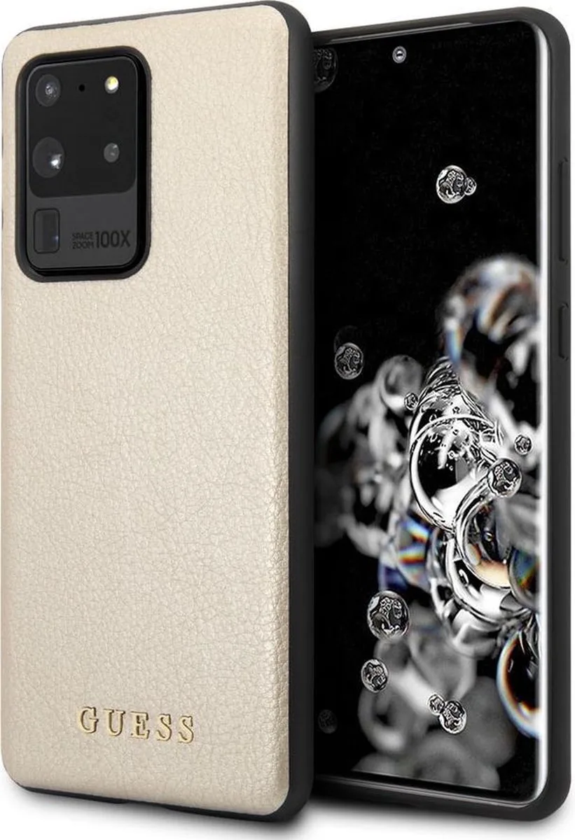 Samsung Galaxy S20 Ultra Backcase hoesje från Guess i Guld – produktbild