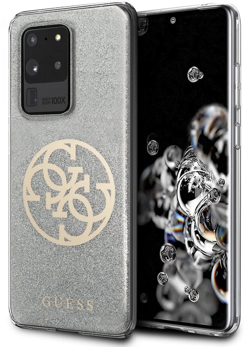 Samsung Galaxy S20 Ultra Backcase hoesje från Guess i Silver – produktbild