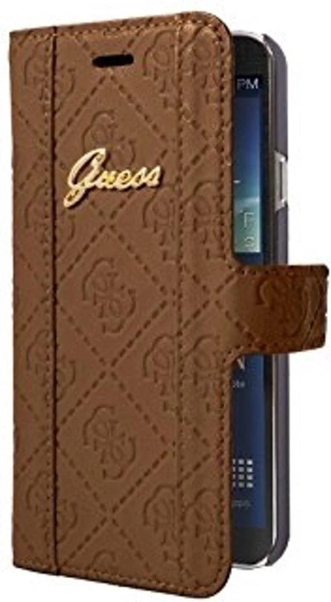 Samsung Galaxy S5 Scarlett Folio Case - Cognac från Guess i Brun – produktbild
