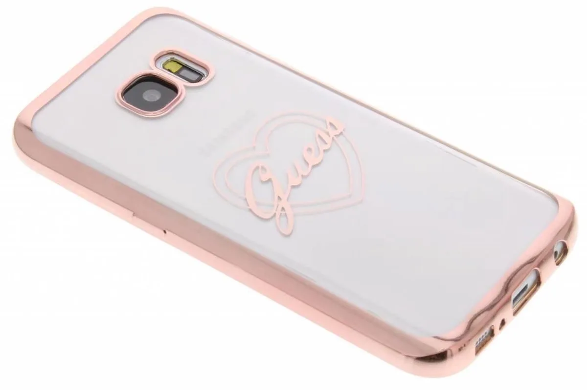 Samsung Galaxy S7 hoesje de Guess en Rose Goud – photo produit