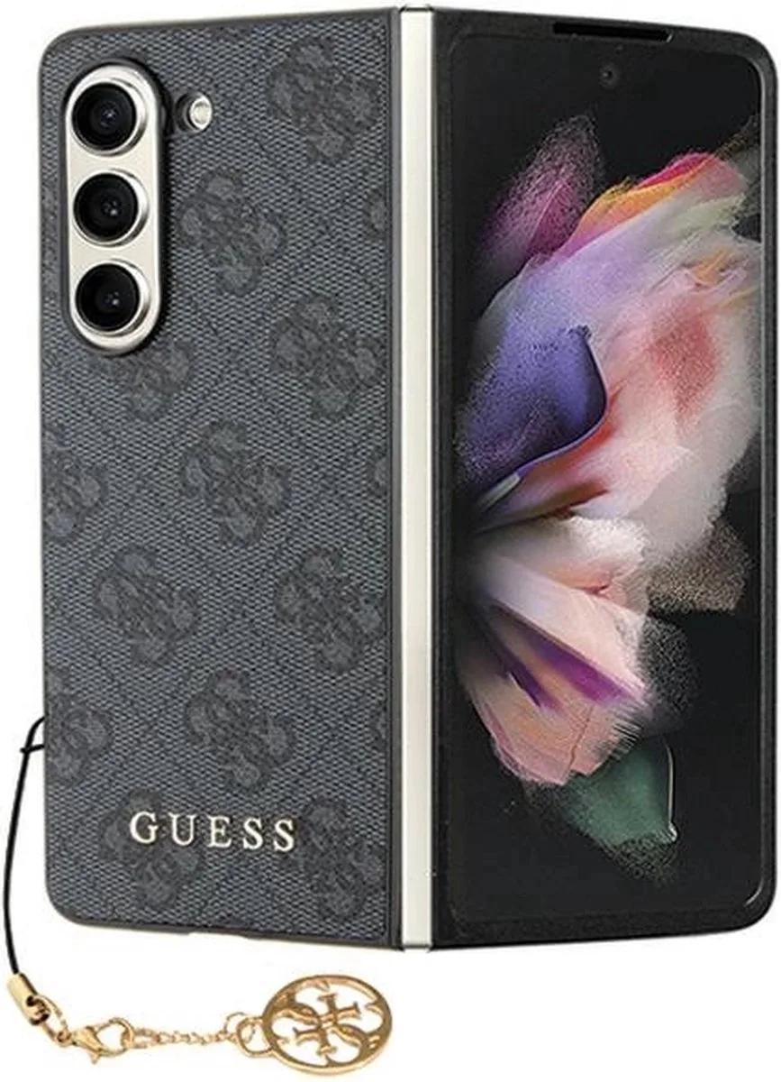 Samsung Galaxy Z Fold 5 Hoesje Charm Back Cover de Guess en Gris – photo produit