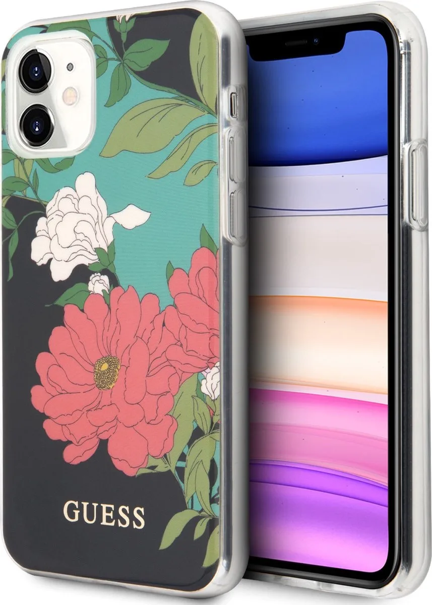 Shiny Flower Hard Case Apple iPhone 11 (6.1") - Design N.1 fra Guess i Flerfarvet – produktbillede