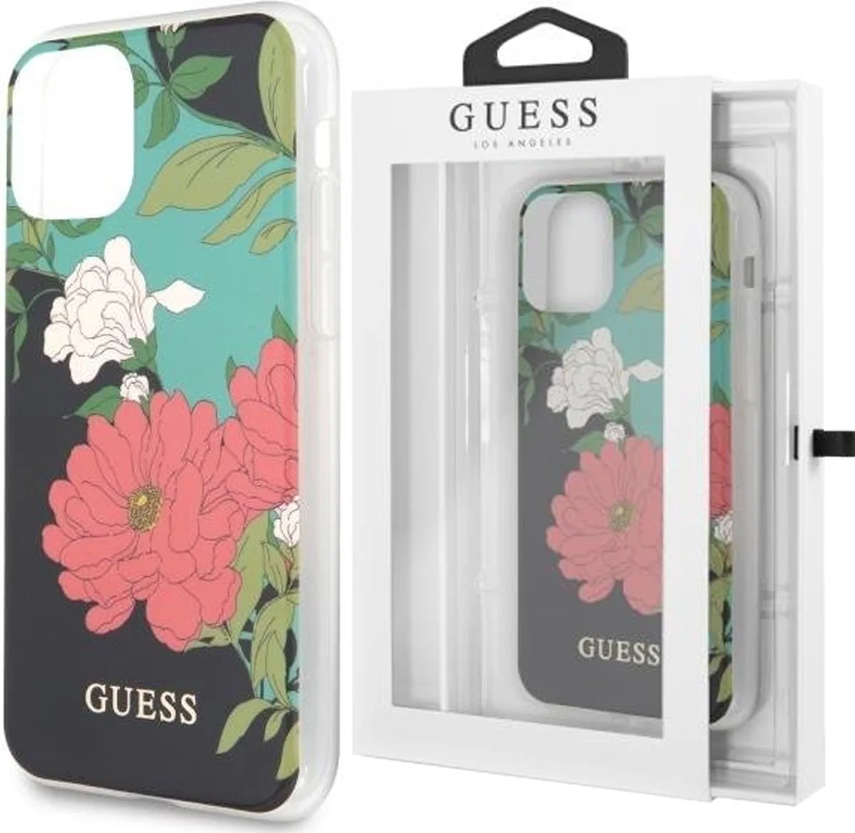 Shiny Flower Hard Case iPhone 11 Pro (5.8") - Design N.1 by Guess in Print – product photo