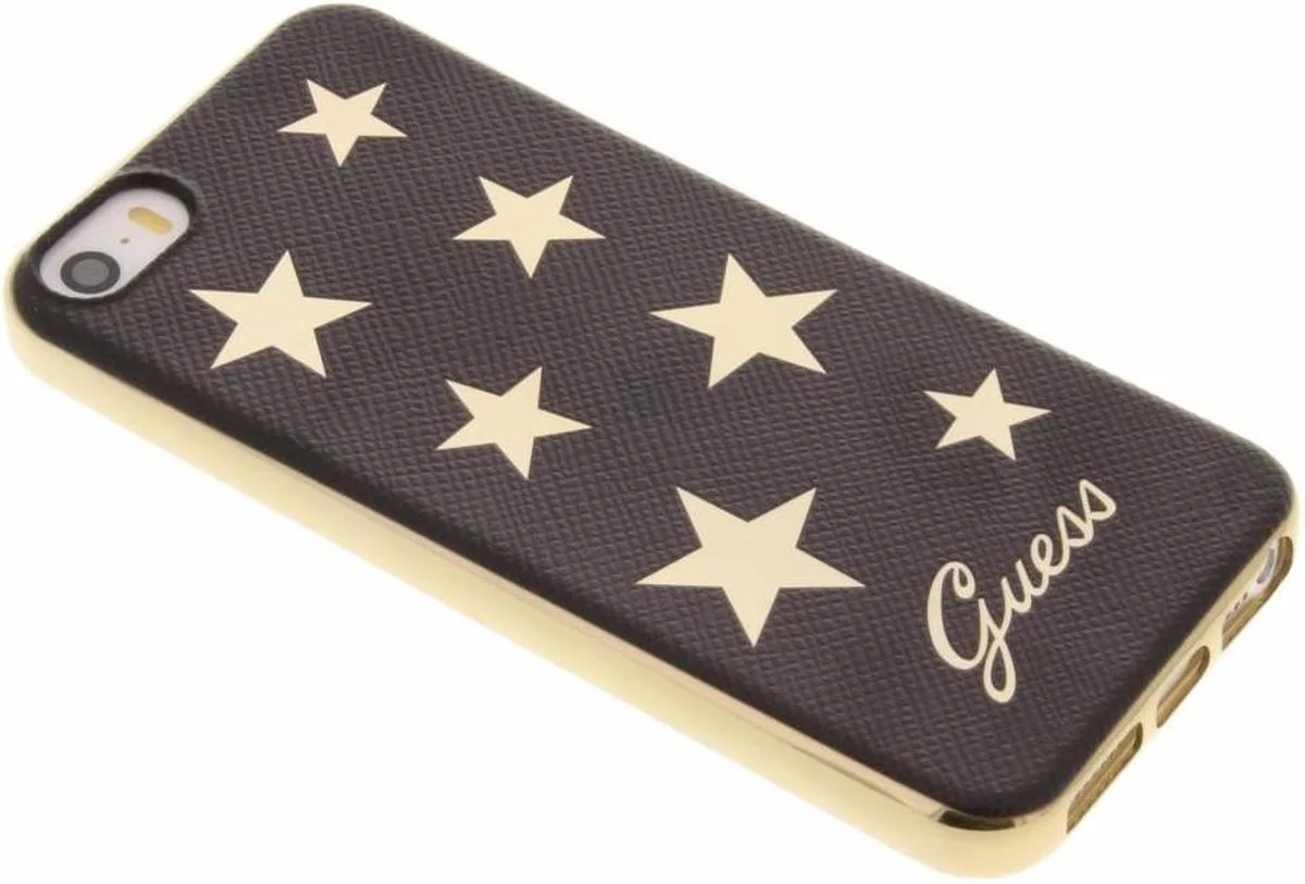 Stars Soft TPU Case iPhone 5 / 5s van Guess in Goud – productfoto