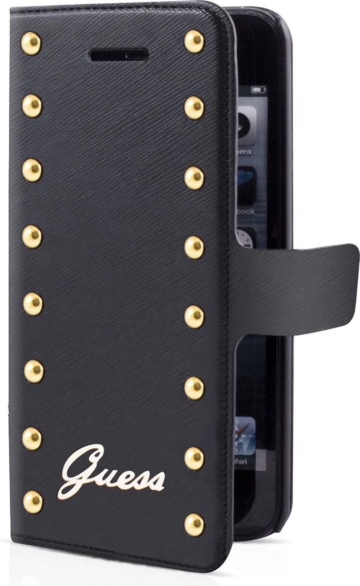 Studded Book Case voor iPhone 6 Plus / 6S Plus (5.5" versies) van Guess in Zwart – productfoto