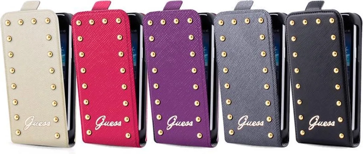 Studded Flip Case - Samsung Galaxy S4 mini fra Guess i Lilla – produktbillede