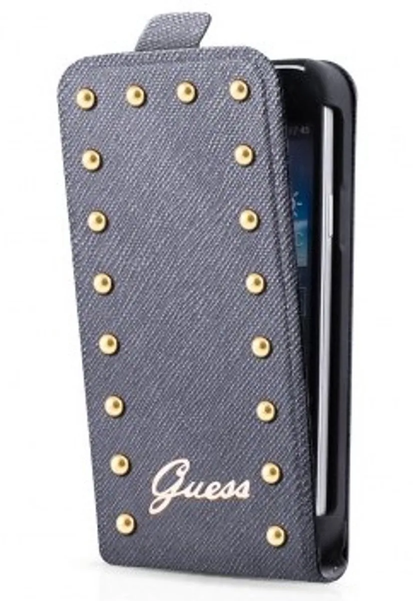 Studded Flip Case - Samsung Galaxy S4 - zilver van Guess in Grijs – productfoto