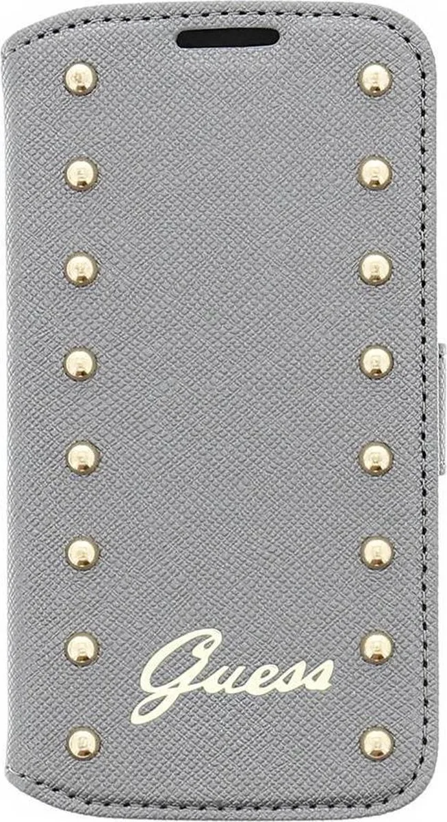 Studded Samsung Galaxy S4 Mini Flip Case van Guess in Zilver – productfoto