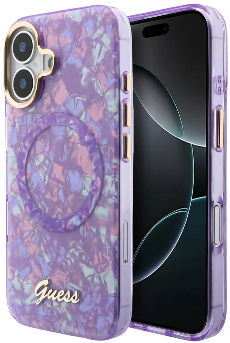 telefoonhoesje voor Apple iPhone 17 - backcover hoesje fra Guess i Lilla – produktbillede