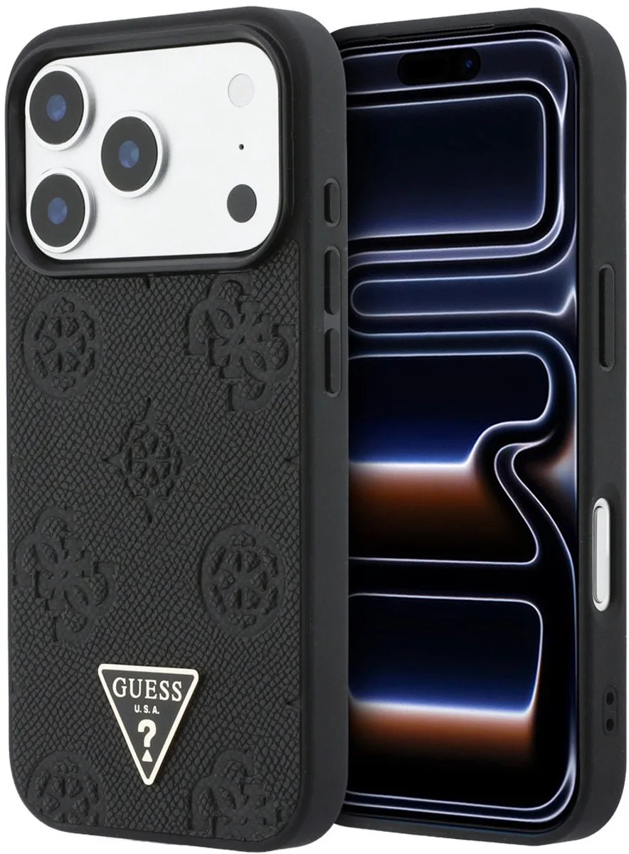 telefoonhoesje voor Apple iPhone 17 Pro - Backcover hoesje van Guess in Zwart – productfoto