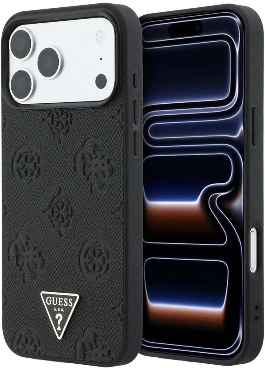 telefoonhoesje voor Apple iPhone 17 Pro Max - backcover hoesje van Guess in Zwart – productfoto