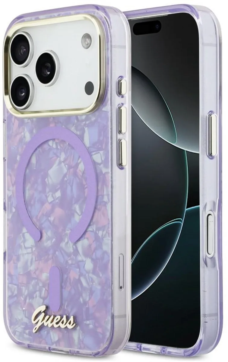 telefoonhoesje voor Apple iPhone 17 Pro Max - backcover van Guess in Paars – productfoto