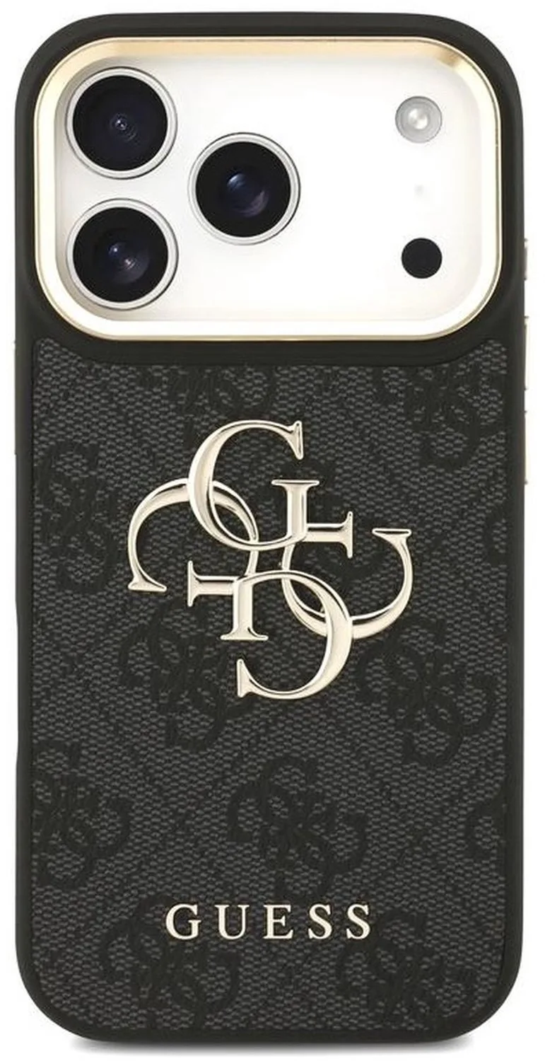 telefoonhoesje voor Apple iPhone 18 Pro - Backcover hoesje van Guess in Zwart – productfoto