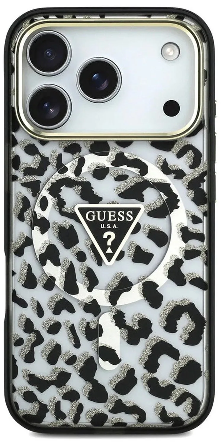 telefoonhoesje voor Apple iPhone 18 Pro - backcover van Guess in Zwart – productfoto