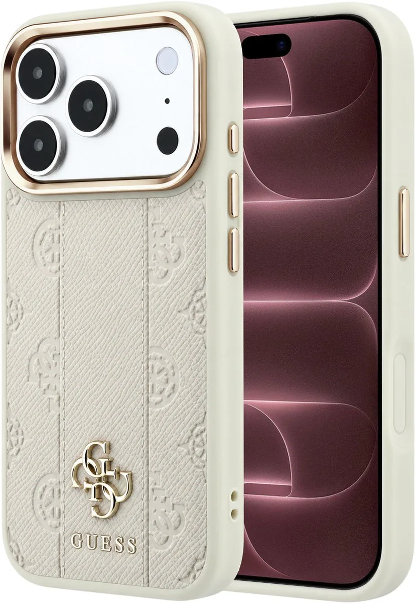 telefoonhoesje voor Apple iPhone 18 Pro Max - backcover van Guess in Beige – productfoto