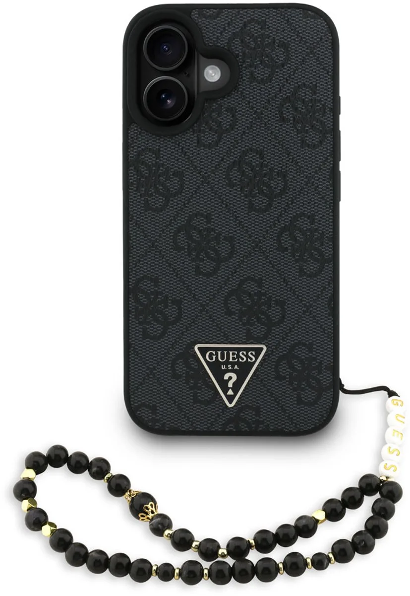 telefoonhoesje voor iPhone 16 - MagSafe geschikt - Pink de Guess en Rose – photo produit