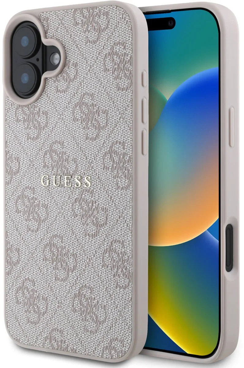 telefoonhoesje voor iPhone 16 - MagSafe - Pink de Guess en Rose – photo produit