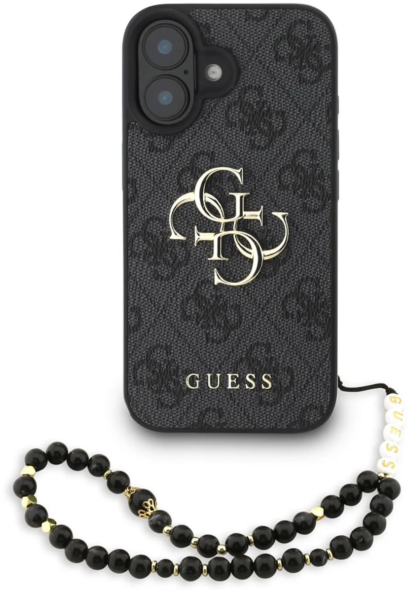 telefoonhoesje voor iPhone 16 - MagSafe de Guess en Noir – photo produit