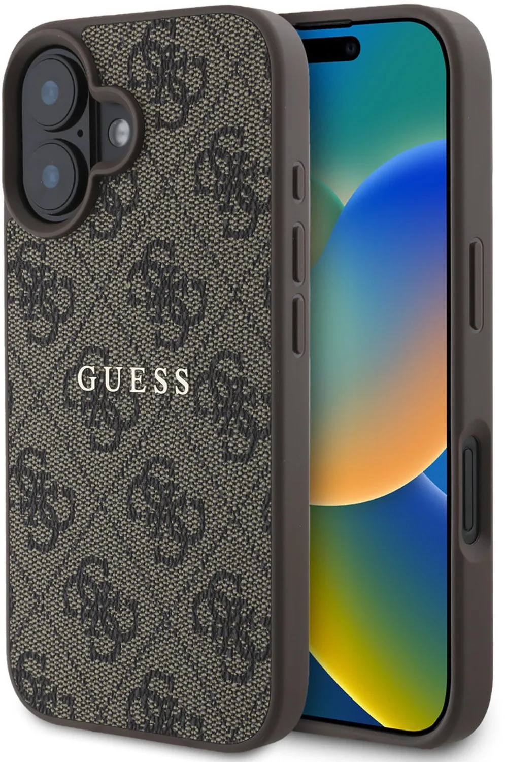 telefoonhoesje voor iPhone 16 Plus - backcover van Guess in Bruin – productfoto
