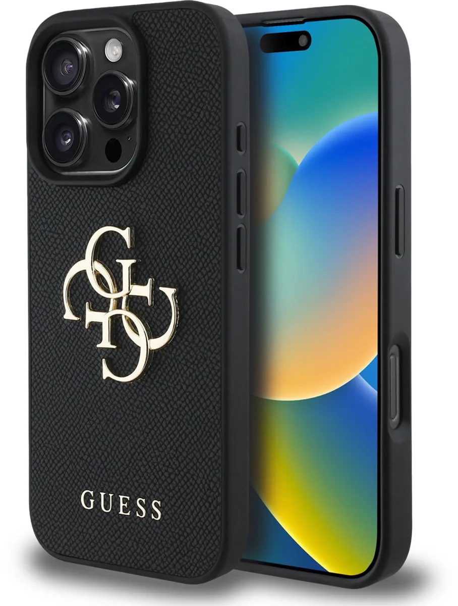 telefoonhoesje voor iPhone 16 Pro Max - slank de Guess en Noir – photo produit