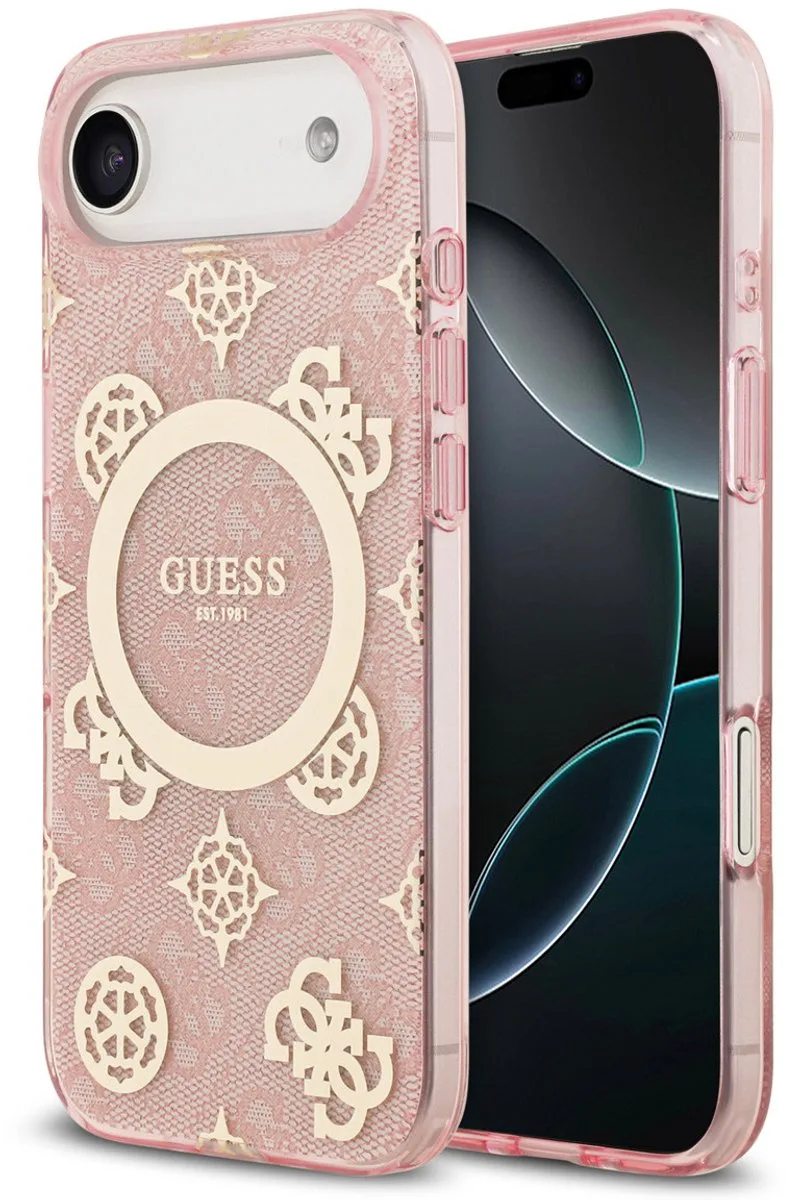 Telefoonhoesje voor iPhone 17 Air - MagSafe geschikt von Guess in Rosa – Produktfoto