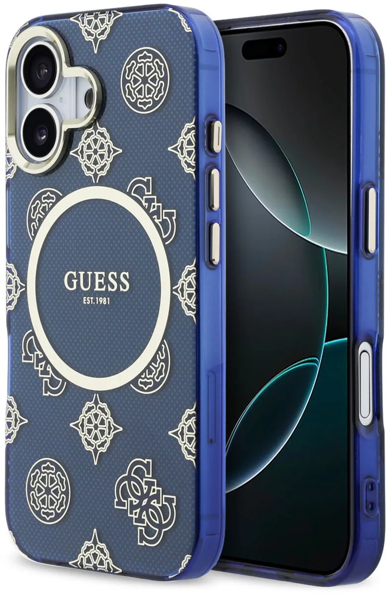 Telefoonhoesje voor iPhone 17 - MagSafe geschikt van Guess in Blauw – productfoto