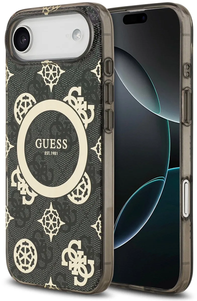 Telefoonhoesje voor iPhone 17 Pro - MagSafe geschikt van Guess in Zwart – productfoto