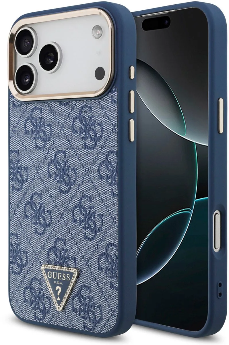 Telefoonhoesje voor iPhone 17 Pro Max - MagSafe van Guess in Blauw – productfoto