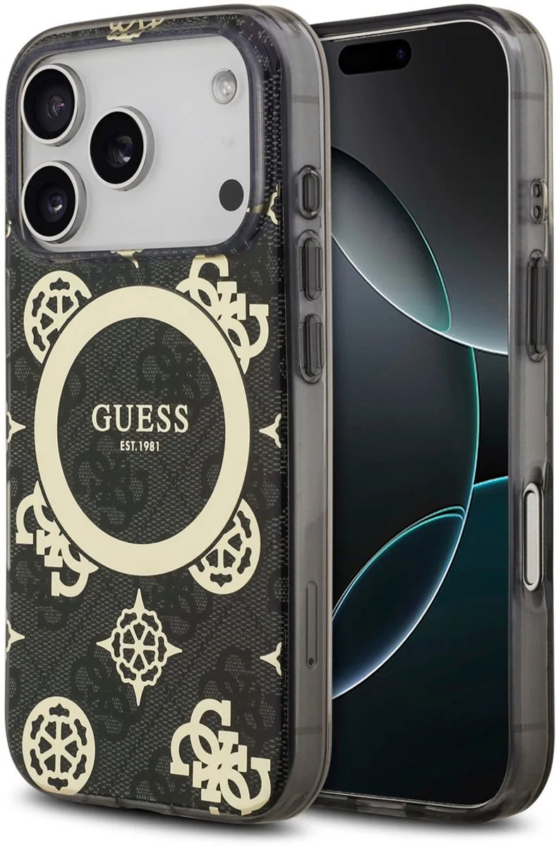 Telefoonhoesje voor iPhone 17 Pro Max - MagSafe van Guess in Zwart – productfoto