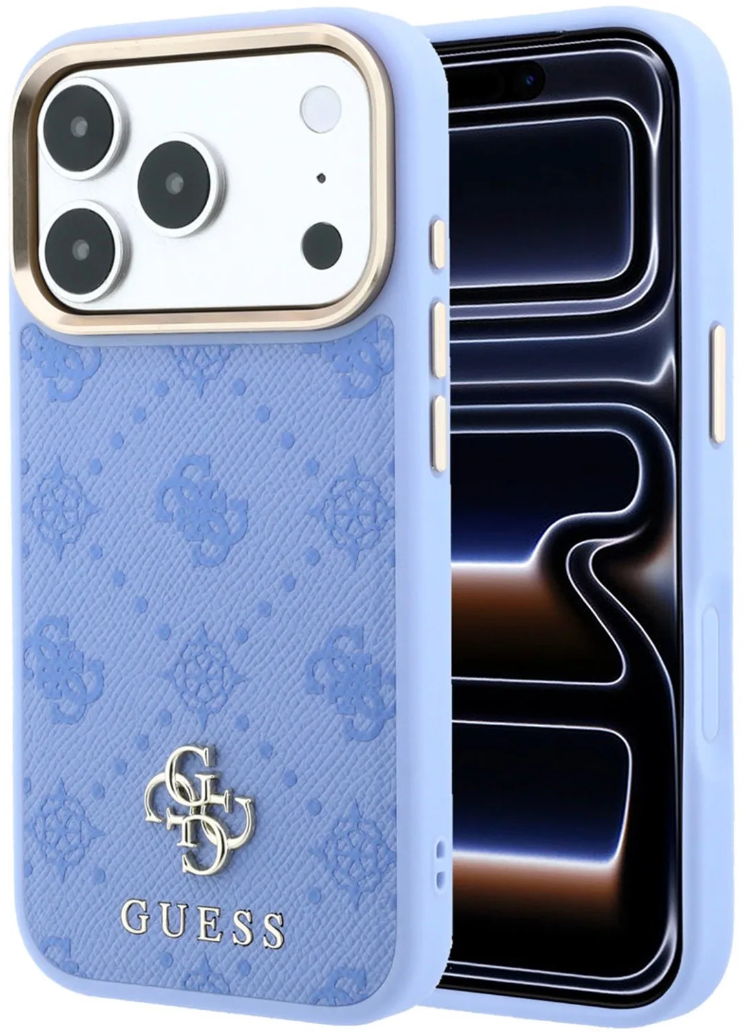 telefoonhoesje voor iPhone 18 Pro - backcover von Guess in Hellblau – Produktfoto