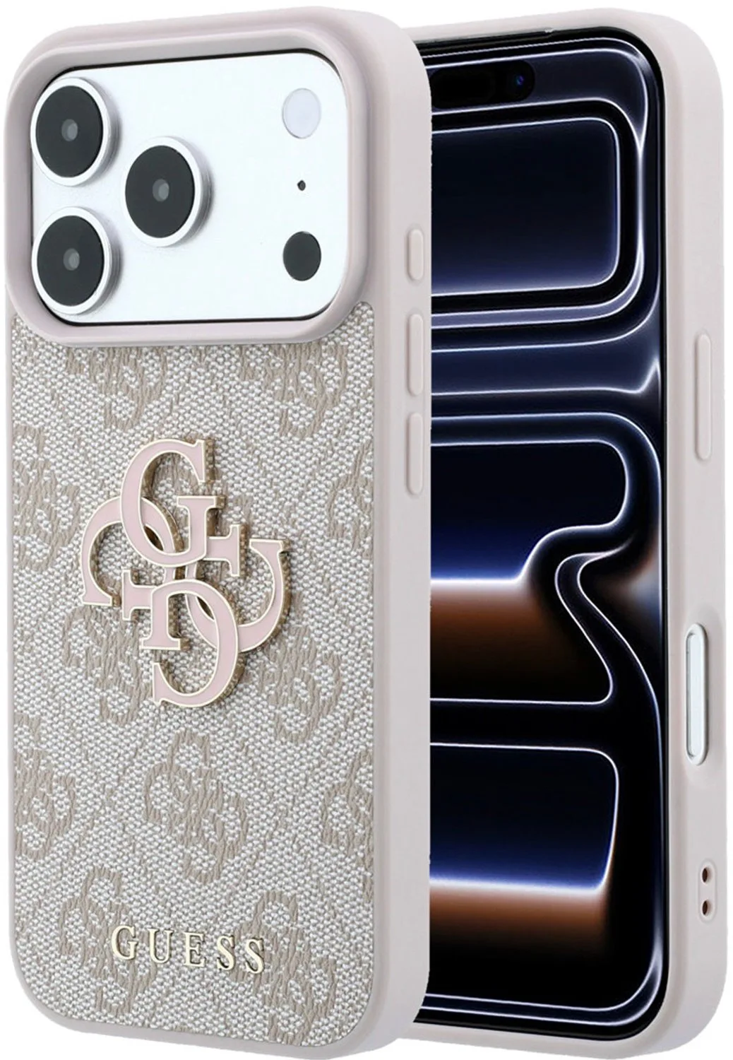 telefoonhoesje voor iPhone 18 Pro / iPhone 17 Pro - 4G - PU van Guess in Roze – productfoto