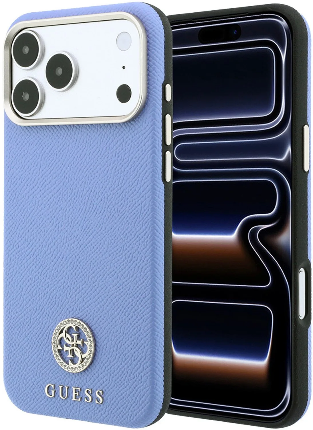 telefoonhoesje voor iPhone 18 Pro Max en iPhone 17 Pro Max - MagSafe van Guess in Lichtblauw – productfoto