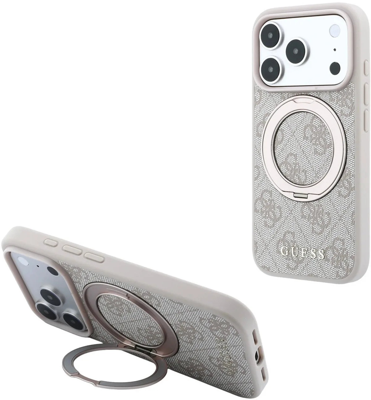 telefoonhoesje voor iPhone 18 Pro Max / iPhone 17 Pro Max - magSafe de Guess en Rose – photo produit