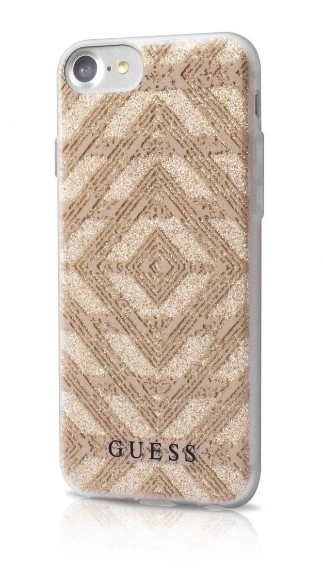 TPU case Aztec - voor Apple iPhone 6;Apple iPhone 6S de Guess en Beige – photo produit