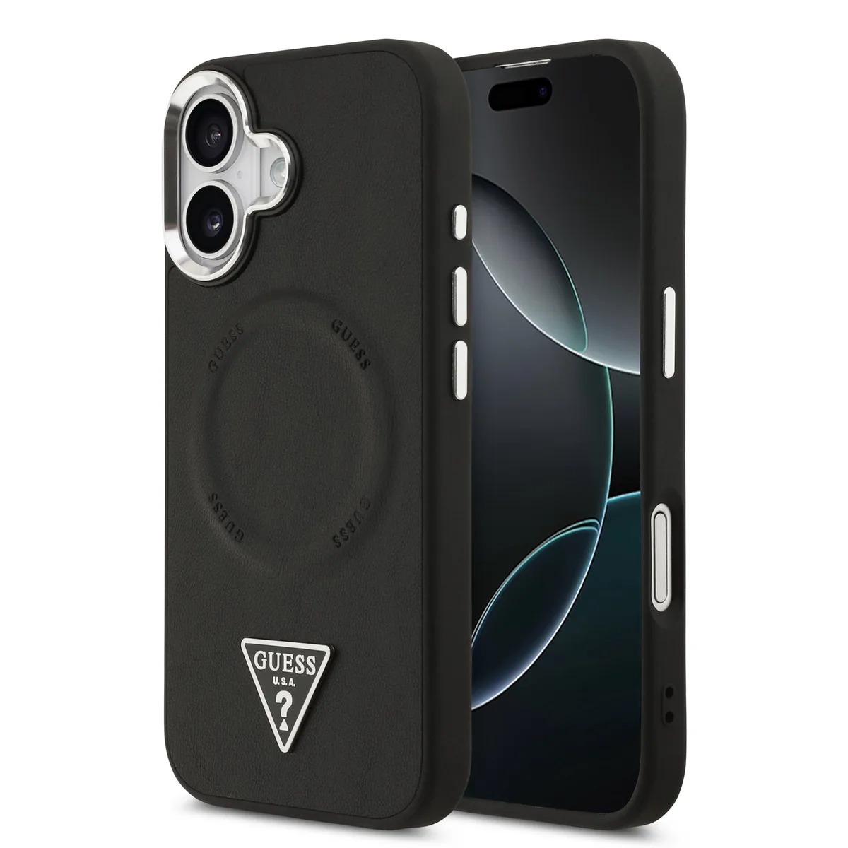 Triangle Logo iPhone 17 hoesje met MagSafe - Zwart de Guess – photo produit