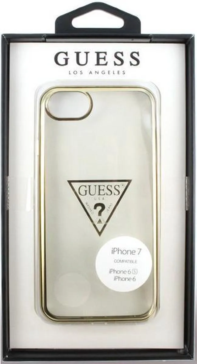 Triangle TPU Back Case - Geschikt voor Apple iPhone 7 (4.7") van Guess in Goud – productfoto
