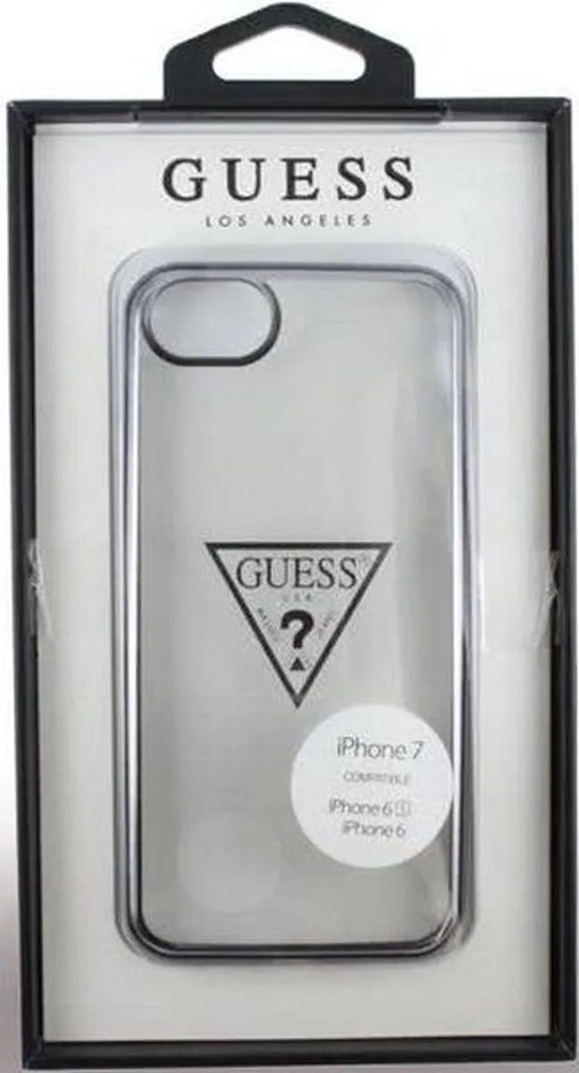 Triangle TPU Back Case - Geschikt voor Apple iPhone 7 (4.7") van Guess in Zilver – productfoto