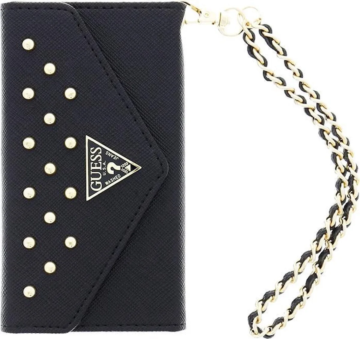 Wallet Clutch Book Case voor Apple iPhone 6 / 6S - Studded van Guess in Zwart – productfoto